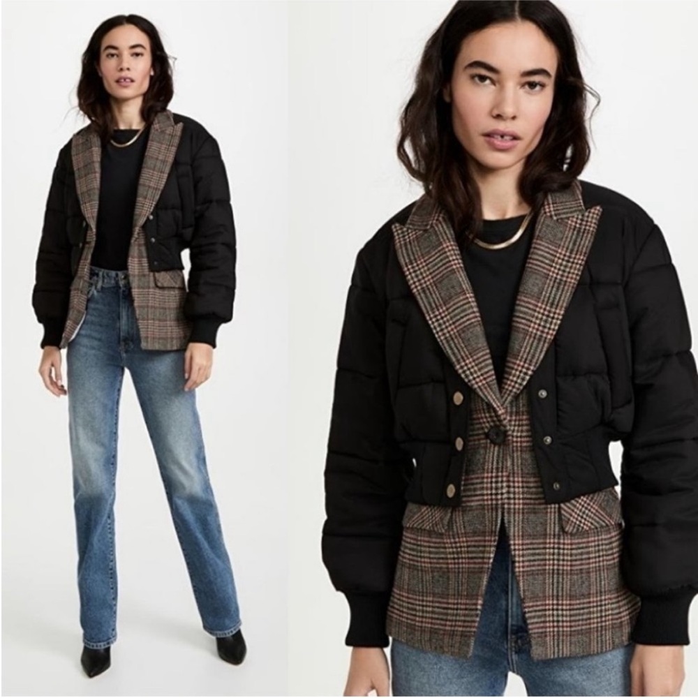 Veronica Beard LARKIN PUFFER BLAZER JACKET size 10 NWOT - Picture 2 of 8